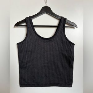 OFFLINE Ribbed Seamless Tank Top, Size XL, Color: True Black